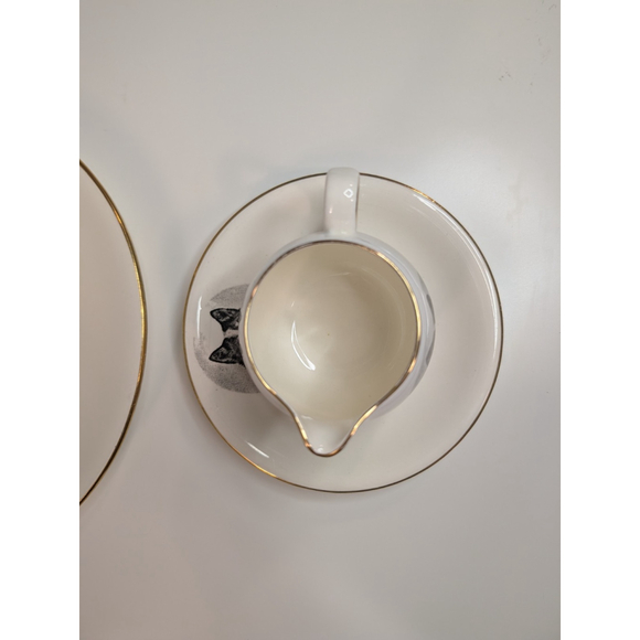 Rare Royal Winton Grimwades Yukon Husky Dog Cake Plate Cream Set Vintage England - Picture 10 of 10